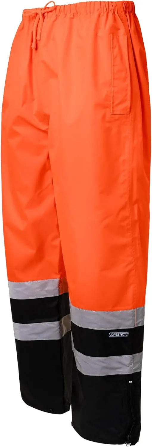 JORESTECH Safety Rain Set/Jacket Reflective High Visibility Yellow Black JK-03 / Pants Lime ANSI 150D Heavy Duty PANTS-03