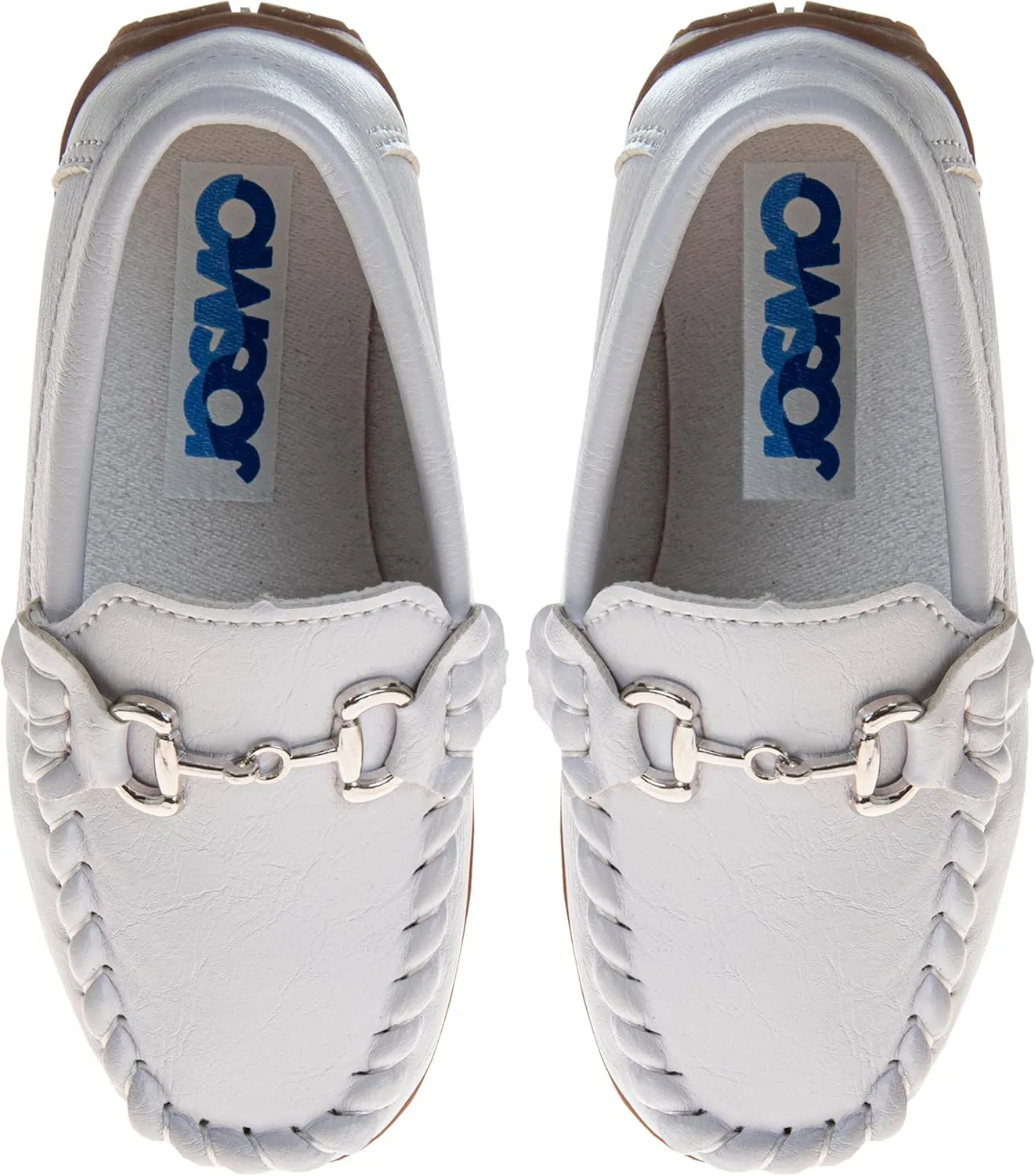 Josmo Boys Moccasin Driving Loafers - Casual Dress Penny Slip On Boat Shoes (Toddlers - Little Kids - Big Kids)
