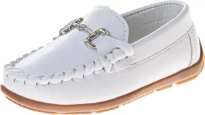 Josmo Boys Moccasin Driving Loafers - Casual Dress Penny Slip On Boat Shoes (Toddlers - Little Kids - Big Kids)