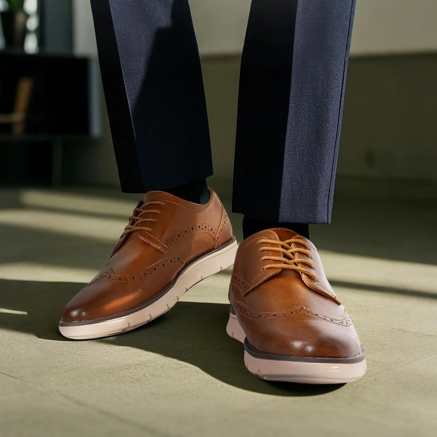 Jousen Mens Casual Shoes Simple Comfortable Casual Dress Shoes for Men