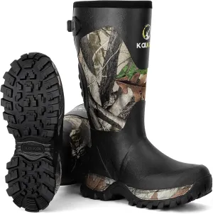 Kalkal Snake Boots for Men, Hunting Boots Waterproof Insulated Outdoor Rubber Boots, with 5mm Neoprene Anti-slip Snake Boots for Hunting Working Farming Gardening Fishing