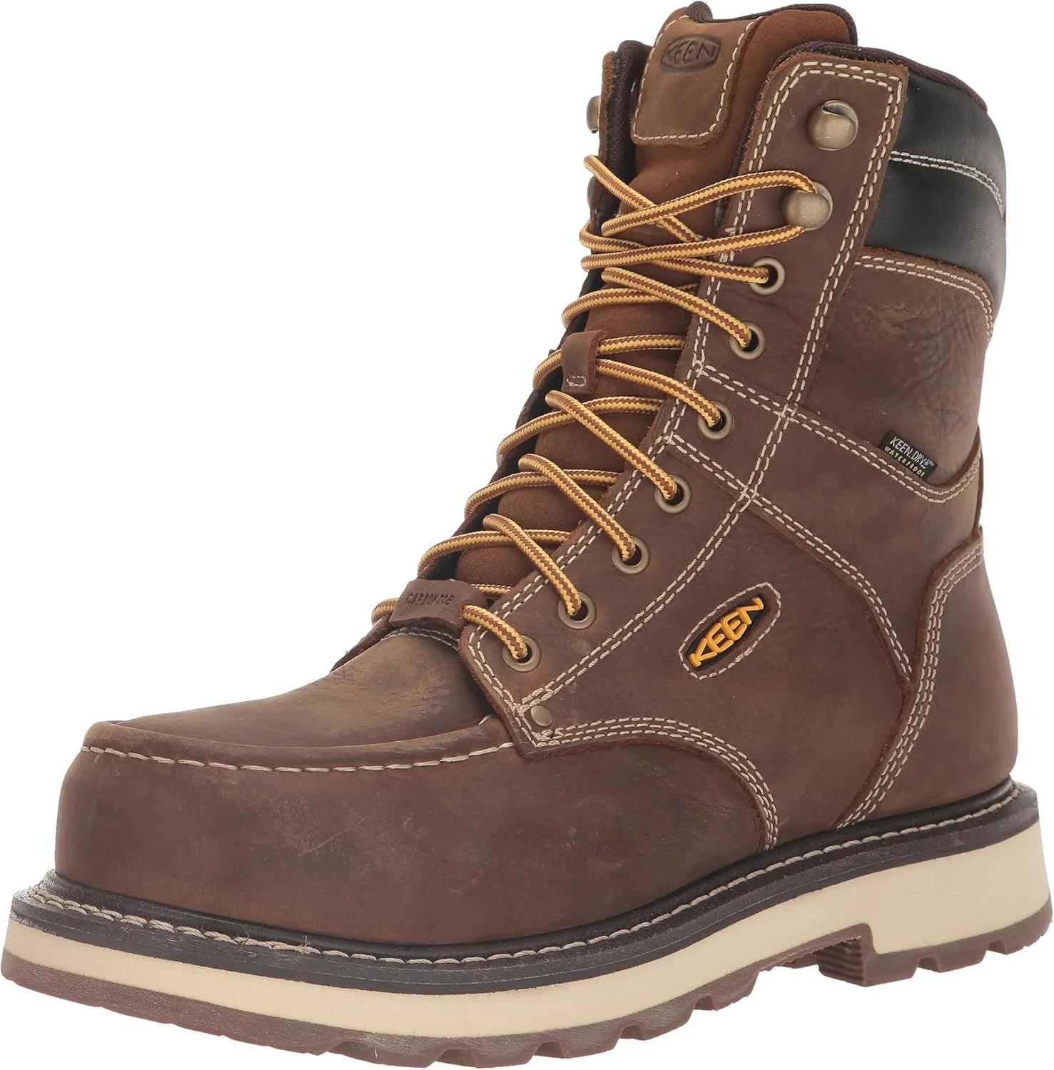 KEEN Utility Men's Cincinnati 8" Composite Toe Waterproof 90 Degree Heel Heavy Duty Work Boot