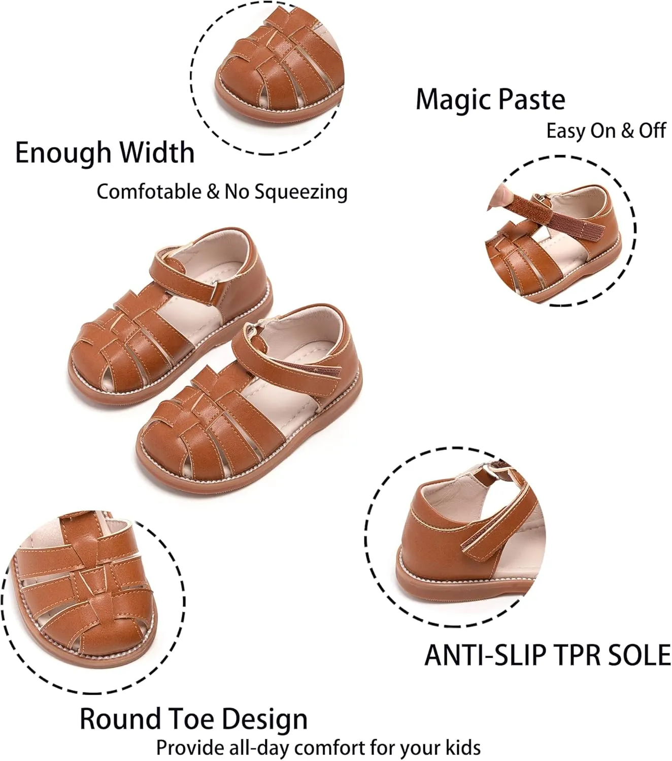 Kiderence Toddler Girls Sandals Little Girls Kids Summer Shoes Toddler Sandals