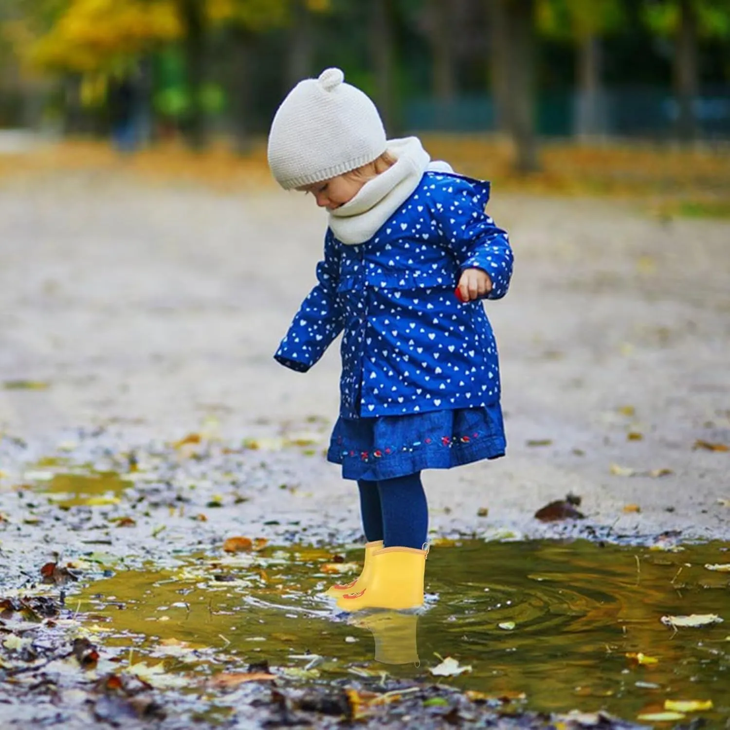 Kids Rain Boots Toddler Rain Shoes Children Waterproof Boots for Boys and Girls