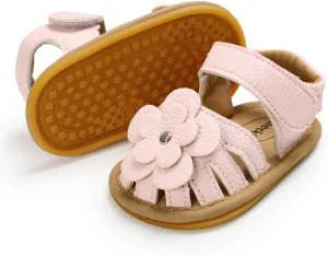 KIDSUN Baby Infant Girls Boys Sandals Non Slip Rubber Sole Summer Beach Outdoor First Walker Crib Shoes