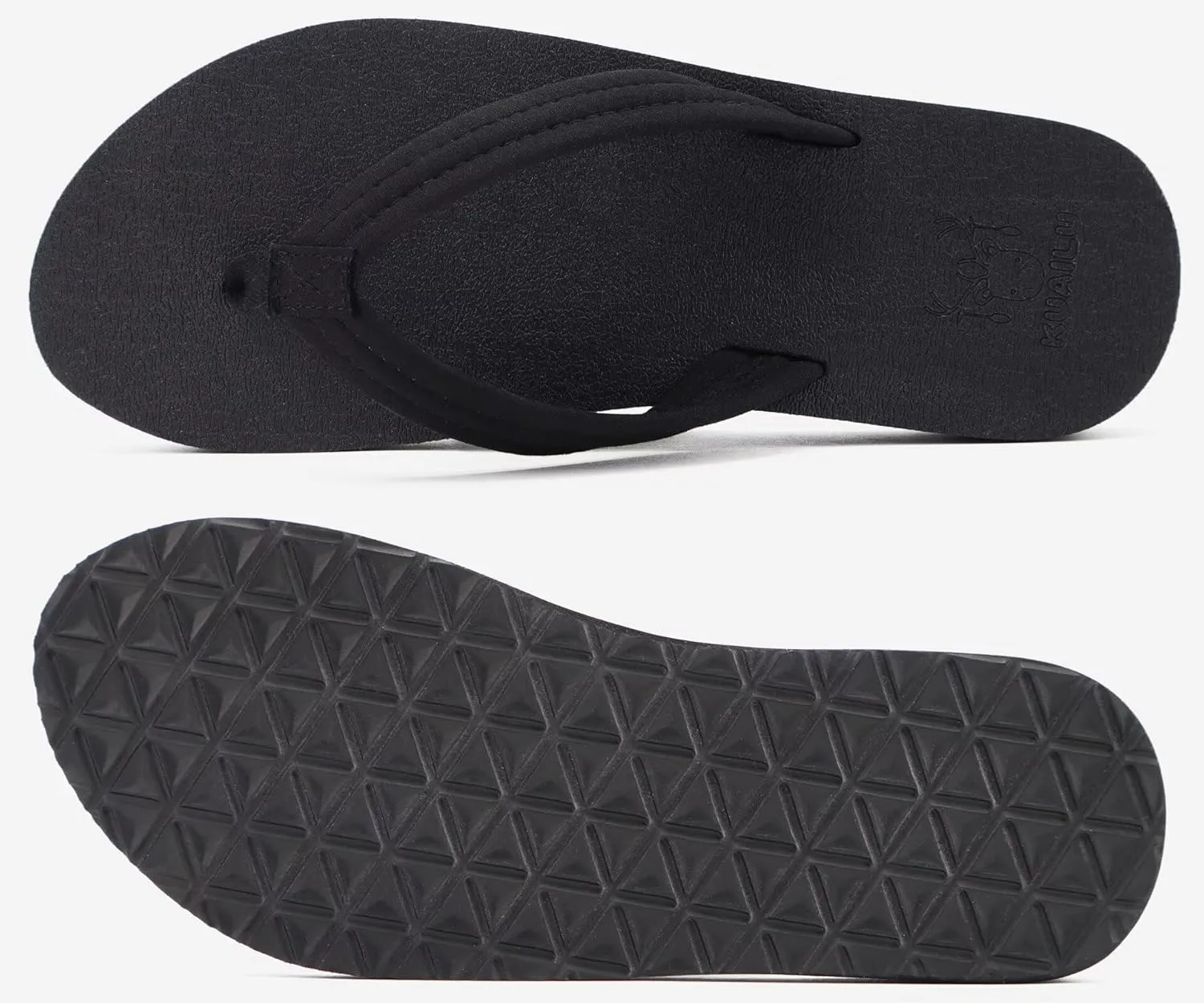 KuaiLu Womens Arch Support Flip Flops Ladies Comfort Lightweight Soft Yoga Mat Cushion Walking Thong Sandals