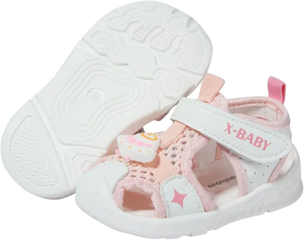 Kuner Baby Sandals Non-Slip Soft Sole Toddler Water Shoes Breathable Mesh Boys and Girls Toddler Sandals Lightweight Baby First Walking Shoes