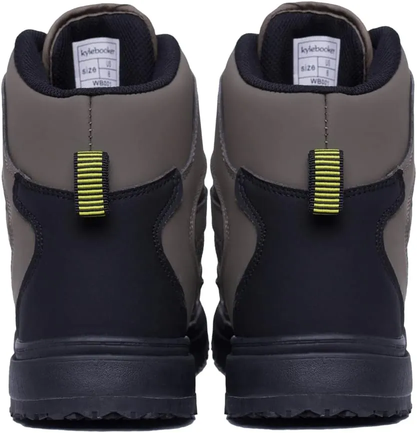 Kylebooker Men's Fishing Wading Boots Lightweight Anti-Slip Waders Shoes for Fly Fishing