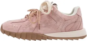 Lace Up Ballet Flat Sneakers Kawaii Y2K Casual Retro Shoes for Women & Girls - Cute Neutral Athleisure Fashion Streetwear Tenis De Mujer Beach Travel Comfortable Walking Hiking Lightweight Running