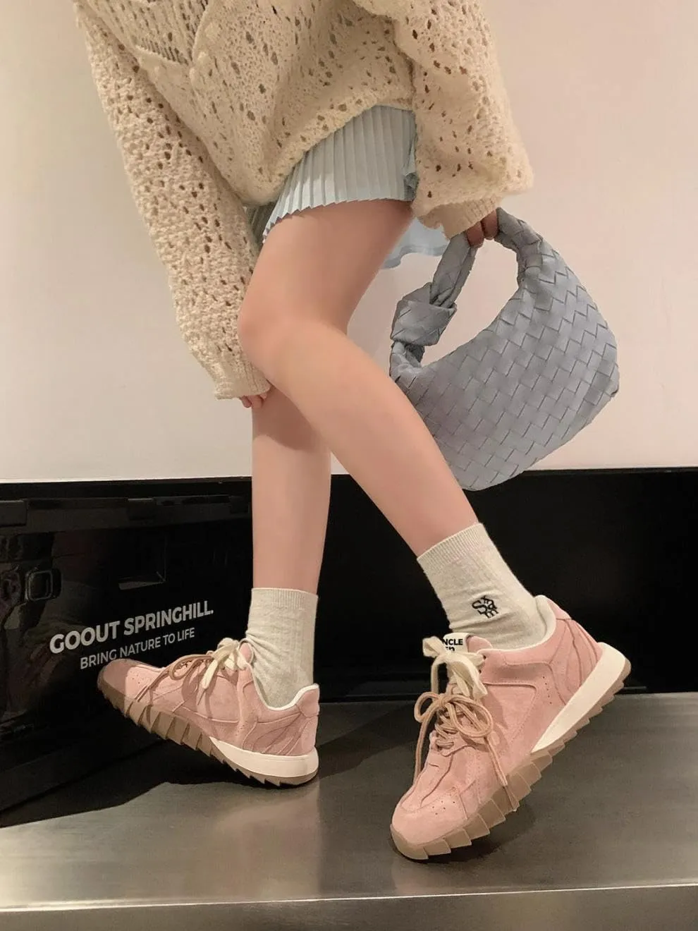 Lace Up Ballet Flat Sneakers Kawaii Y2K Casual Retro Shoes for Women & Girls - Cute Neutral Athleisure Fashion Streetwear Tenis De Mujer Beach Travel Comfortable Walking Hiking Lightweight Running