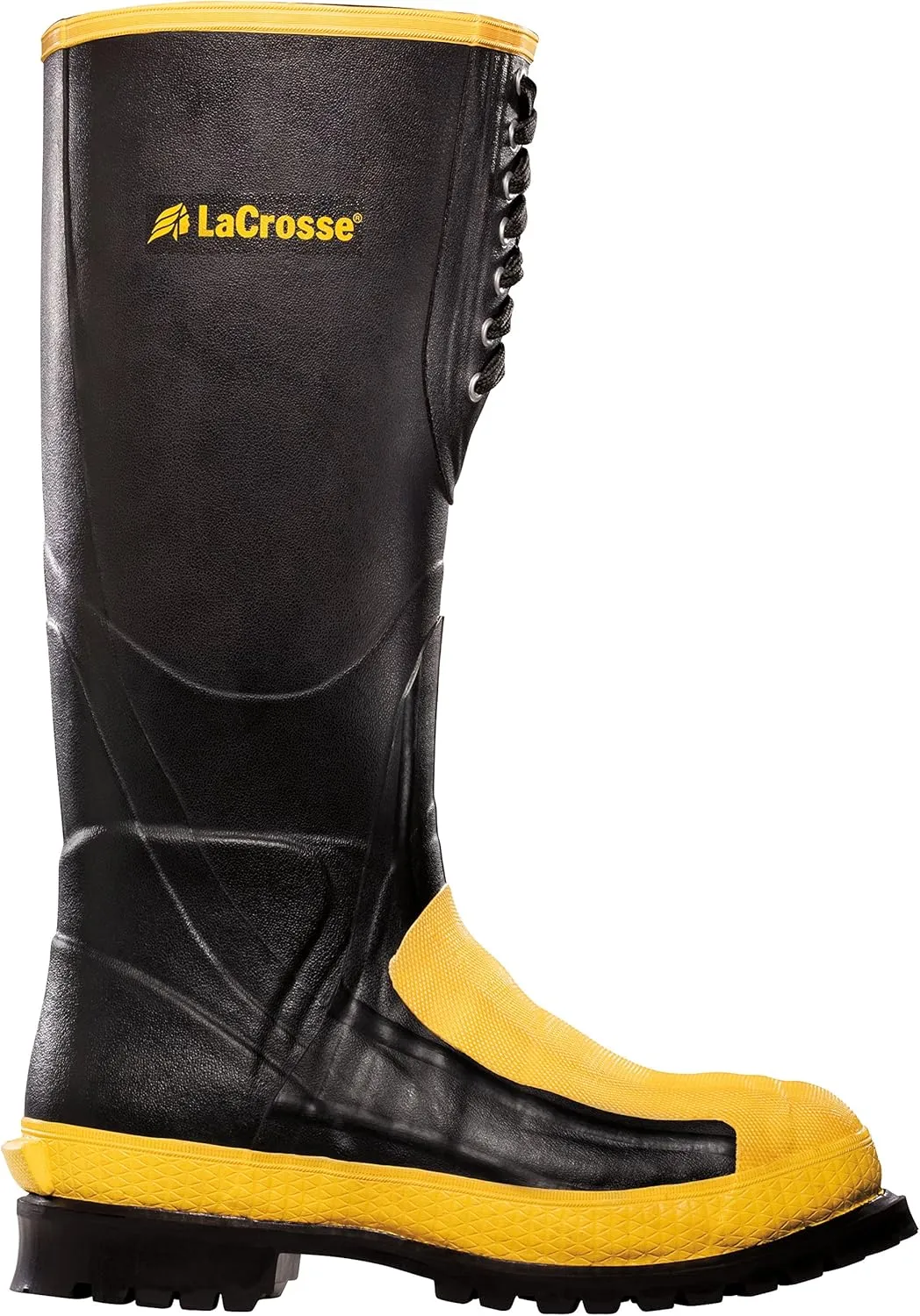 LaCrosse Meta Pac AP 16” Men’s Work Boot with Reinforced Ankle Protection, Ozone & Tear Resistant Rubber, and Grippy Vibram 132 Outsole