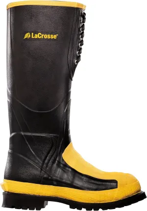 LaCrosse Meta Pac AP 16” Men’s Work Boot with Reinforced Ankle Protection, Ozone & Tear Resistant Rubber, and Grippy Vibram 132 Outsole