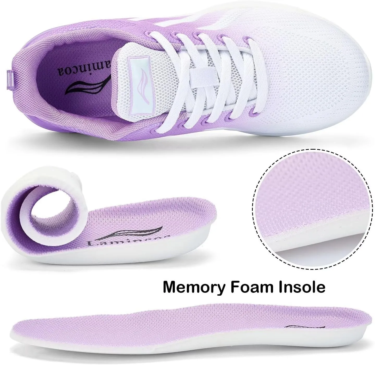 Lamincoa Womens Air Running Shoes Lightweight Women Sneakers Air Cushion Walking Tennis Shoes for Women