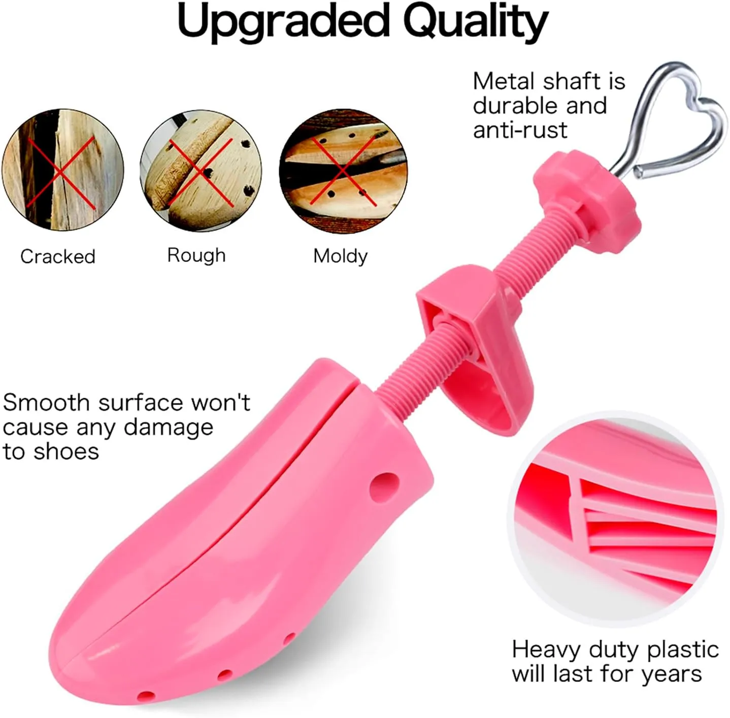 LANNEY Shoe Stretcher for Women & Men Wide Feet - Premium Shoe Expander Widener Stretch Length Width
