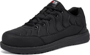 LARNMERN Air Cushion Steel Toe Shoes for Men Wide Women Lightweight Puncture Proof Work Safety Sneakers Breathable Slip Resistant Tennis Shoe