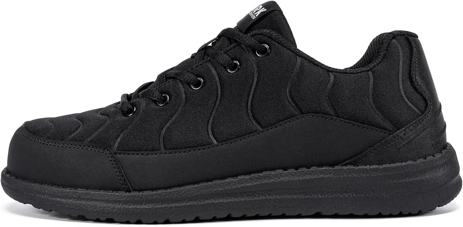 LARNMERN Air Cushion Steel Toe Shoes for Men Wide Women Lightweight Puncture Proof Work Safety Sneakers Breathable Slip Resistant Tennis Shoe