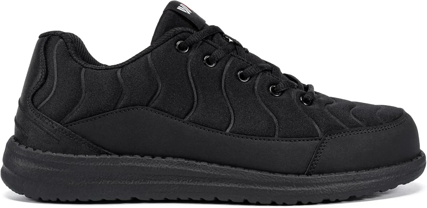 LARNMERN Air Cushion Steel Toe Shoes for Men Wide Women Lightweight Puncture Proof Work Safety Sneakers Breathable Slip Resistant Tennis Shoe
