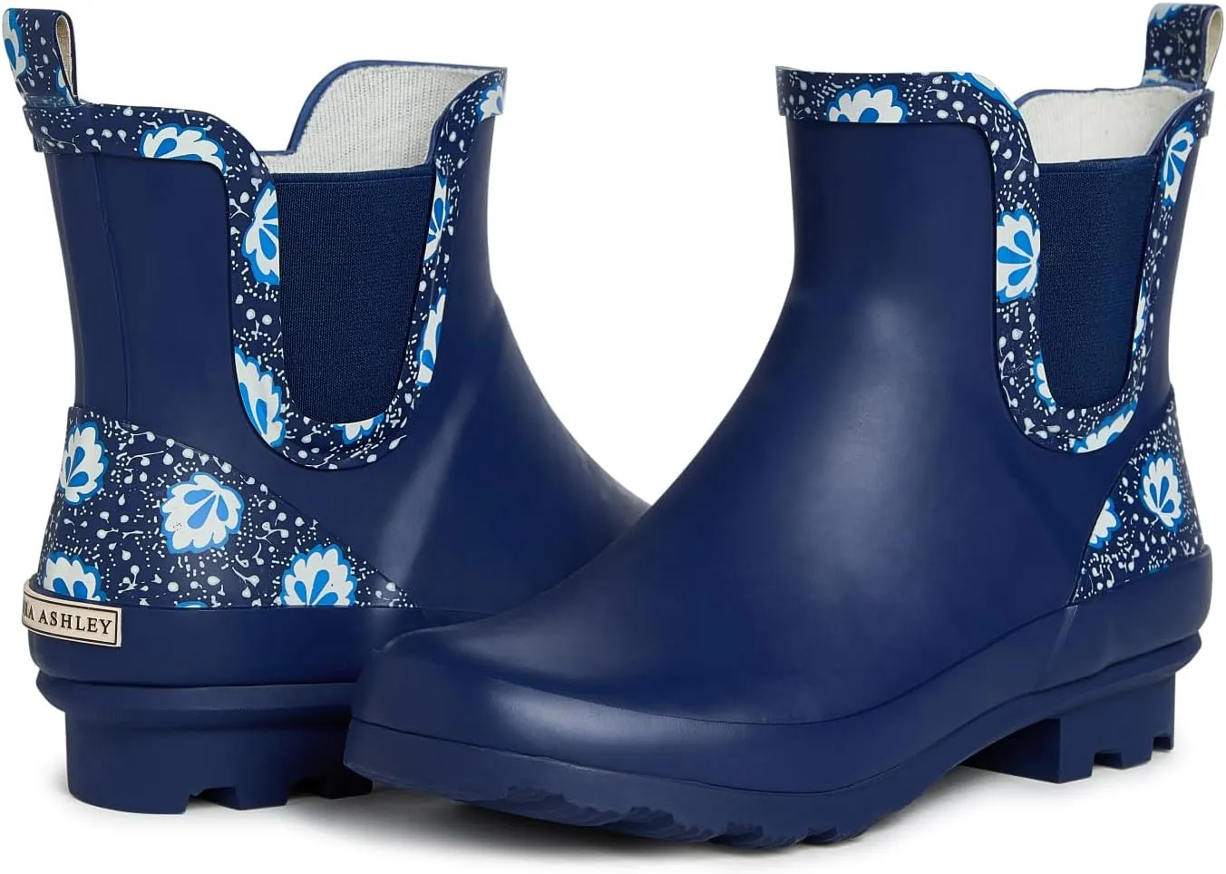 Laura Ashley Women's Rain Boots, Mid Cut Rubber Rain Boots for Women - Waterproof Ankle Boots for Ladies