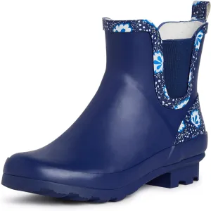 Laura Ashley Women's Rain Boots, Mid Cut Rubber Rain Boots for Women - Waterproof Ankle Boots for Ladies