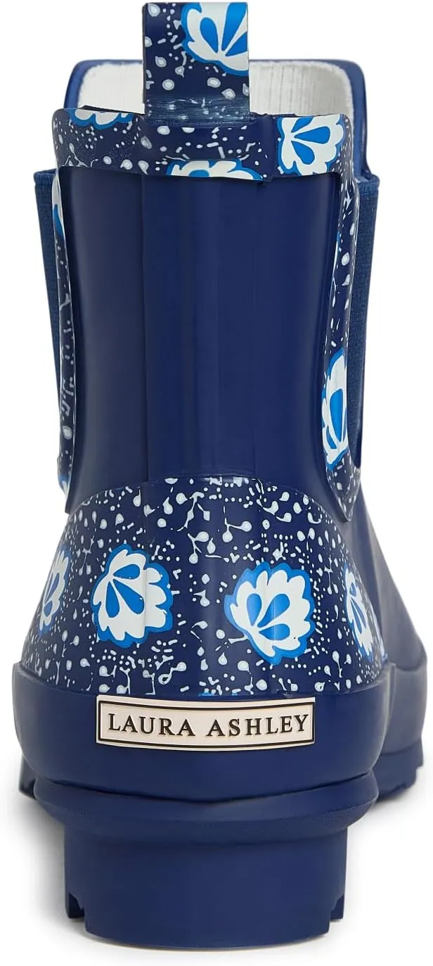 Laura Ashley Women's Rain Boots, Mid Cut Rubber Rain Boots for Women - Waterproof Ankle Boots for Ladies
