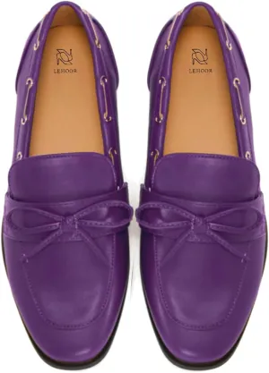 LEHOOR Women Square Closed Toe Flats Bow Slip On Flat Penny Loafer Matte Knotted Flat Shoes Comfort Two-Tone Oxford Loafers Office Ladies Work Daily Bass Coach Loafers Driver Club Spring 4-11 M US