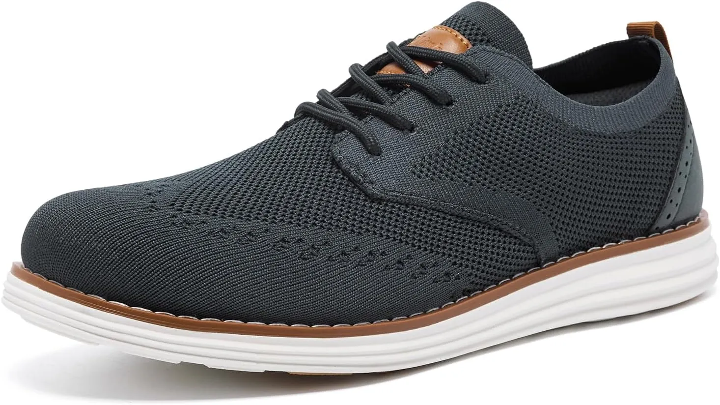 Limberun Men's Dress Sneakers Oxfords Business Casual Wingtip Shoes Formal Comfortable Soft Flexible Outsole Grey10