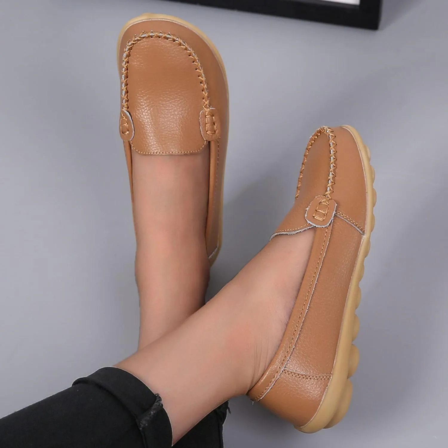 Loafers for Women Comfort Flat Shoes Lightweight Moccasins Shoes Slip On Penny Loafers Casual Work Shoes