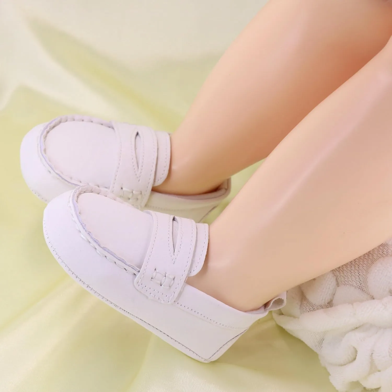 LONSOEN Baby Boys Girls Penny Loafers Infant Toddler Moccasins Soft Soles Dress Shoes