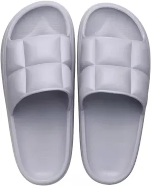 LUCBEI Shark Slippers Thick Bottom Slippers Men and Women Summer Home Couple Soft Bottom Slippers Bathroom Bath Fashion Cool Outdoor Slippers Tide Men Summer Sandals (Color : Gris, Size : 42-43)