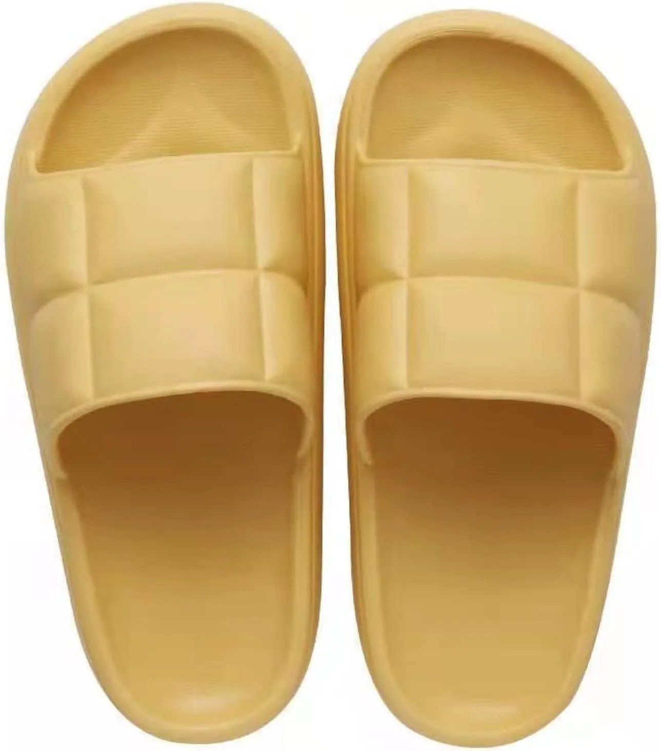LUCBEI Shark Slippers Thick Bottom Slippers Men and Women Summer Home Couple Soft Bottom Slippers Bathroom Bath Fashion Cool Outdoor Slippers Tide Men Summer Sandals (Color : Yellow, Size : 35-36)