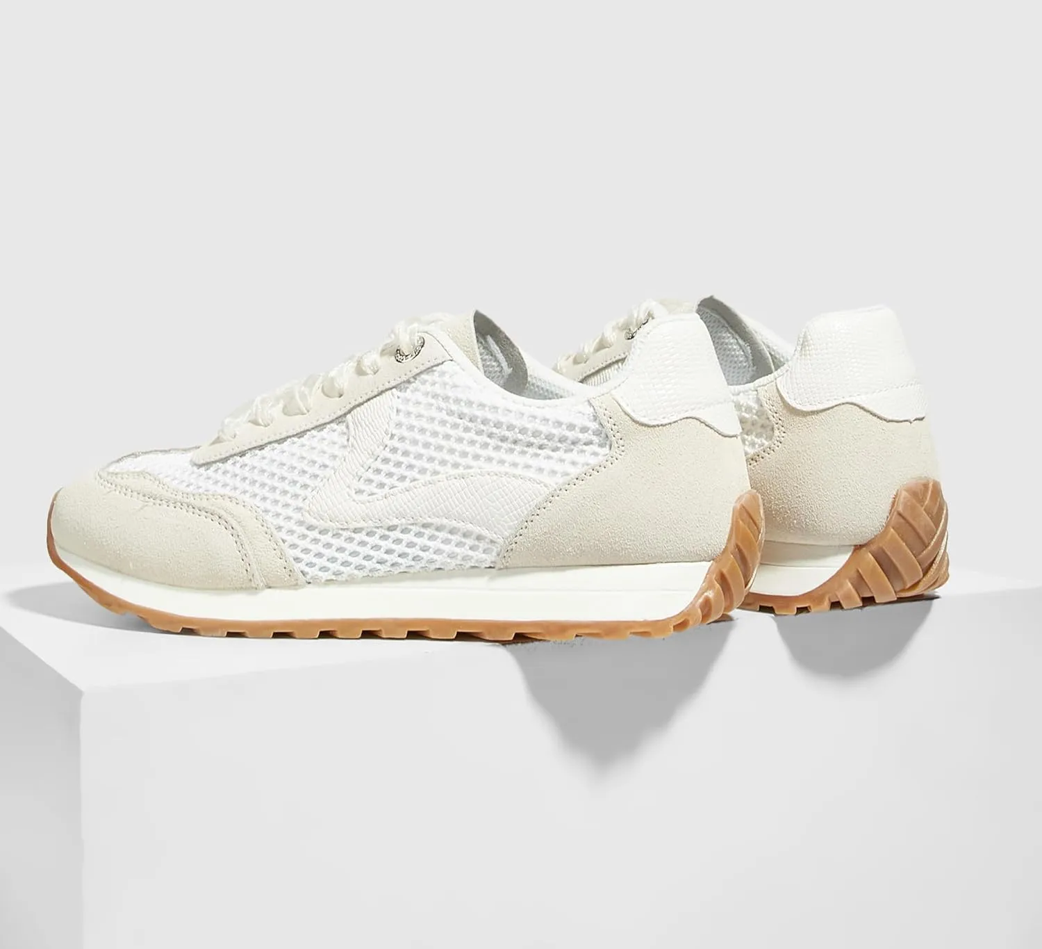 LUCKY STEP Women's Fashion Sneakers Trendy Tennis Shoes Neutral Stylish Retro Trainers Casual Running Walking Shoes