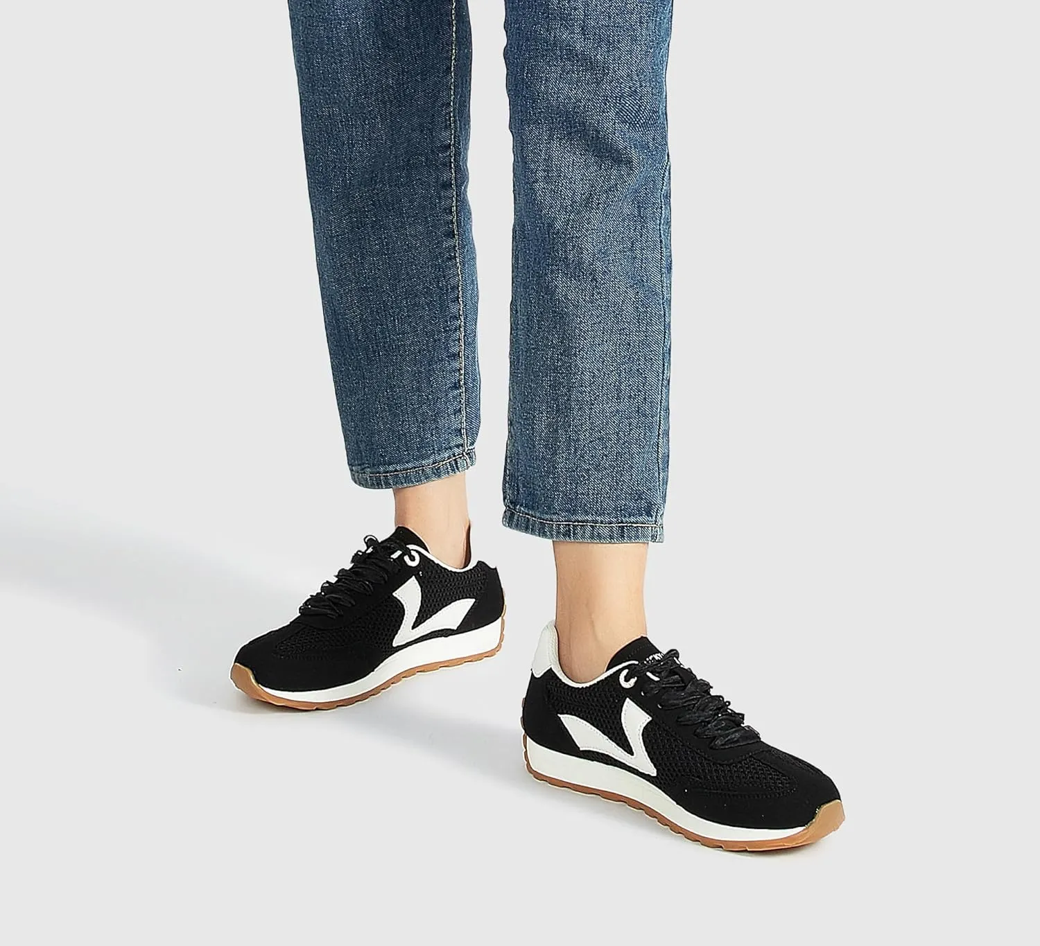 LUCKY STEP Women's Fashion Sneakers Trendy Tennis Shoes Neutral Stylish Retro Trainers Casual Running Walking Shoes