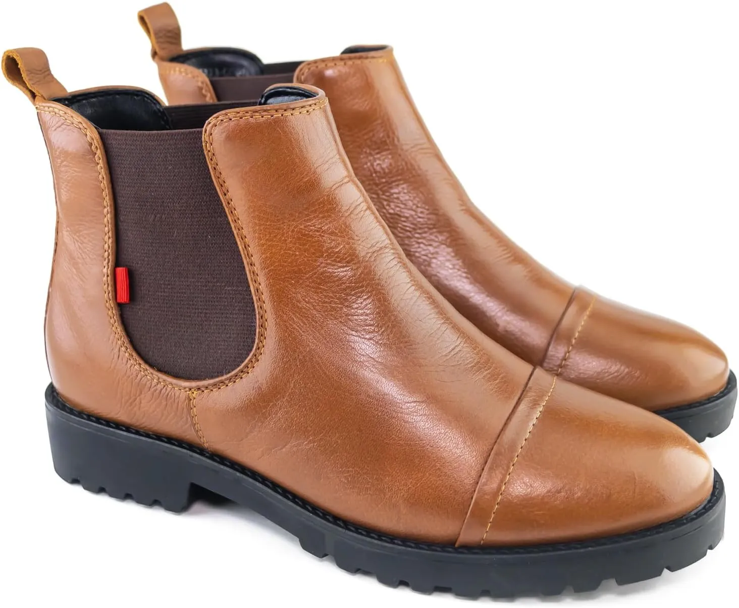 Marc Joseph New York Womens Casual Comfortable Genuine Leather Chelsea Ankle Boots Classic Fashion Captoe Slip On Ladies Fall Winter Boots