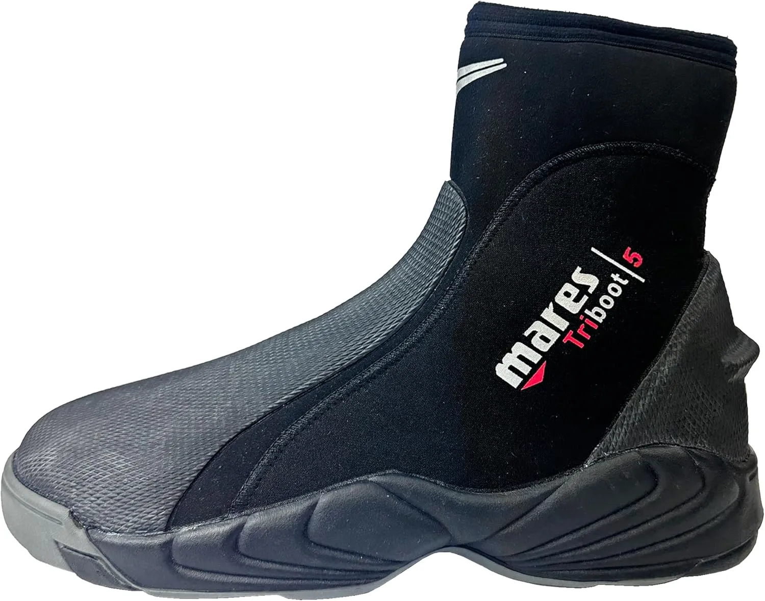 Mares Adult Trilastic 5mm Neoprene Scuba Diving Boots for Men & Women - Reinforced Toe & Heel, Rubber Sole & Side Zip