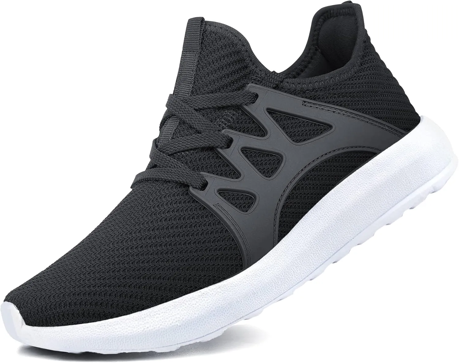 MARSVOVO Mens Running Shoes Non Slip Walking Workout Tennis Mesh Fashion Sneakers