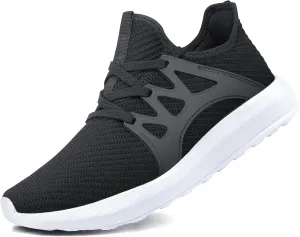 MARSVOVO Mens Running Shoes Non Slip Walking Workout Tennis Mesh Fashion Sneakers