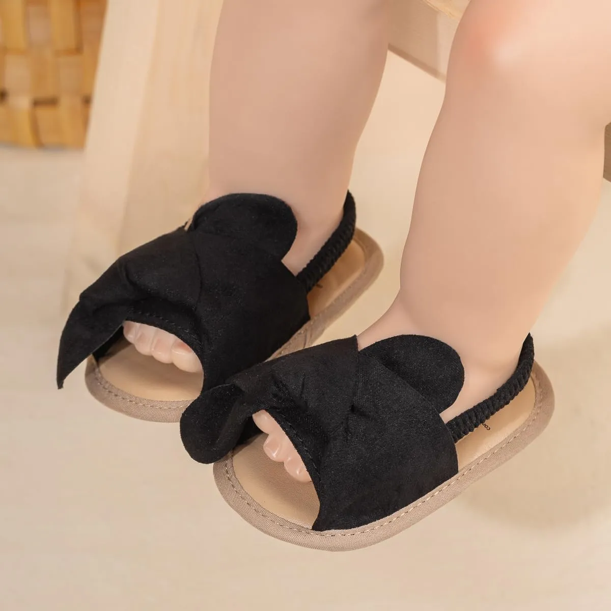 Meckior Infant Baby Girls Boys Summer Sandals Open Toe Lace Princess Dress Wedding Flats Shoes Newborn Toddler Soft Non-slip Sole First Walker Crib Shoes