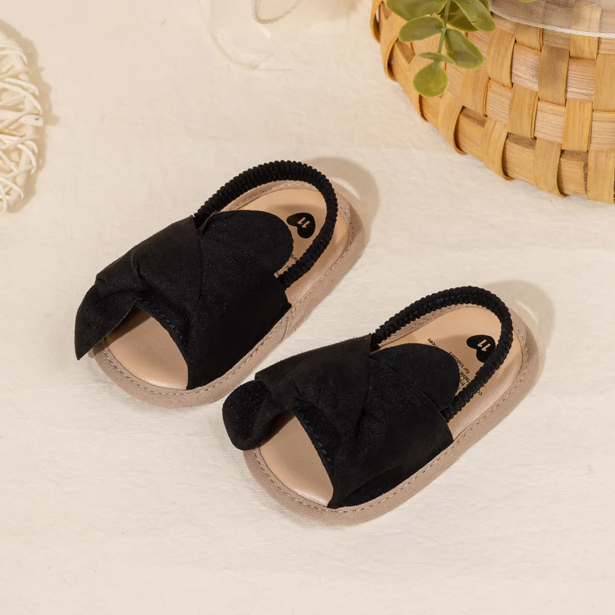 Meckior Infant Baby Girls Boys Summer Sandals Open Toe Lace Princess Dress Wedding Flats Shoes Newborn Toddler Soft Non-slip Sole First Walker Crib Shoes