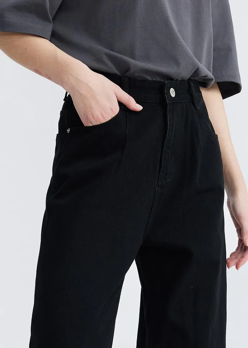 Mens Baggy Jeans Y2k Loose Fit Skater Jeans Casual Vintage Plain Wide Leg Grunge Pants Straight Leg Hip Hop Denim Jeans