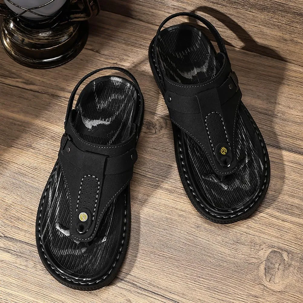 Men's Beach Sandals Handmade Sandals Fishing Outdoor Adjustable Casual Walking Shoes