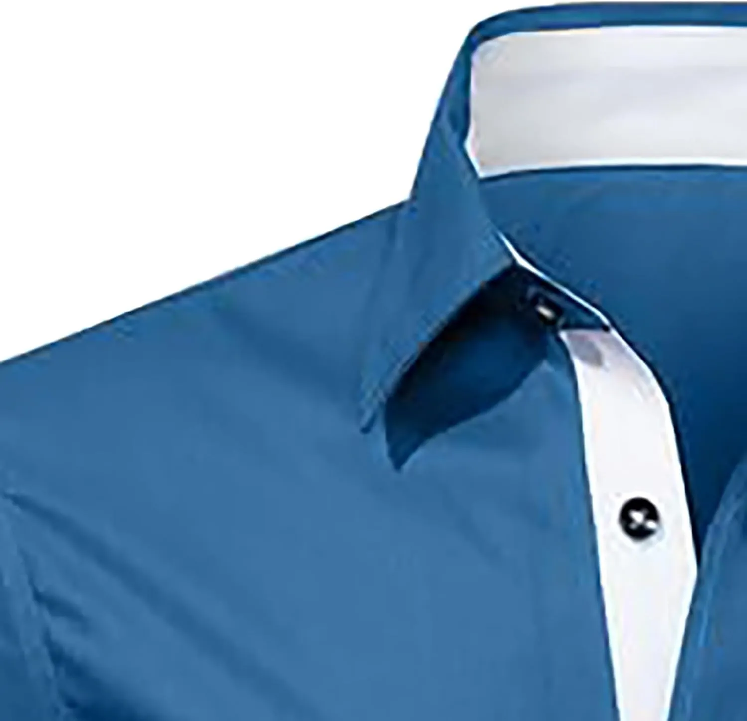 Mens Casual Button Down Shirts Wrinkle-Free Short Sleeve Business Dress Shirt Summer Fashion Collared Vacation Blouse