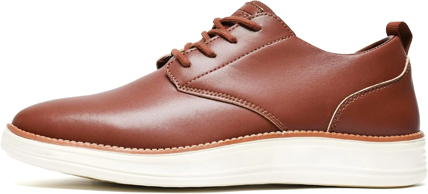 Men's Casual Dress Shoes Plain Toe Derby Oxford Sneakers