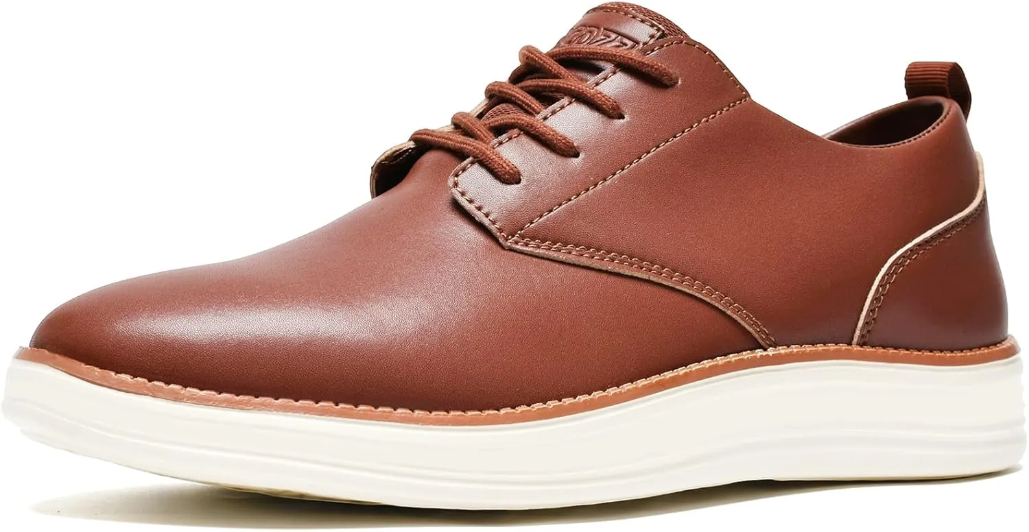 Men's Casual Dress Shoes Plain Toe Derby Oxford Sneakers