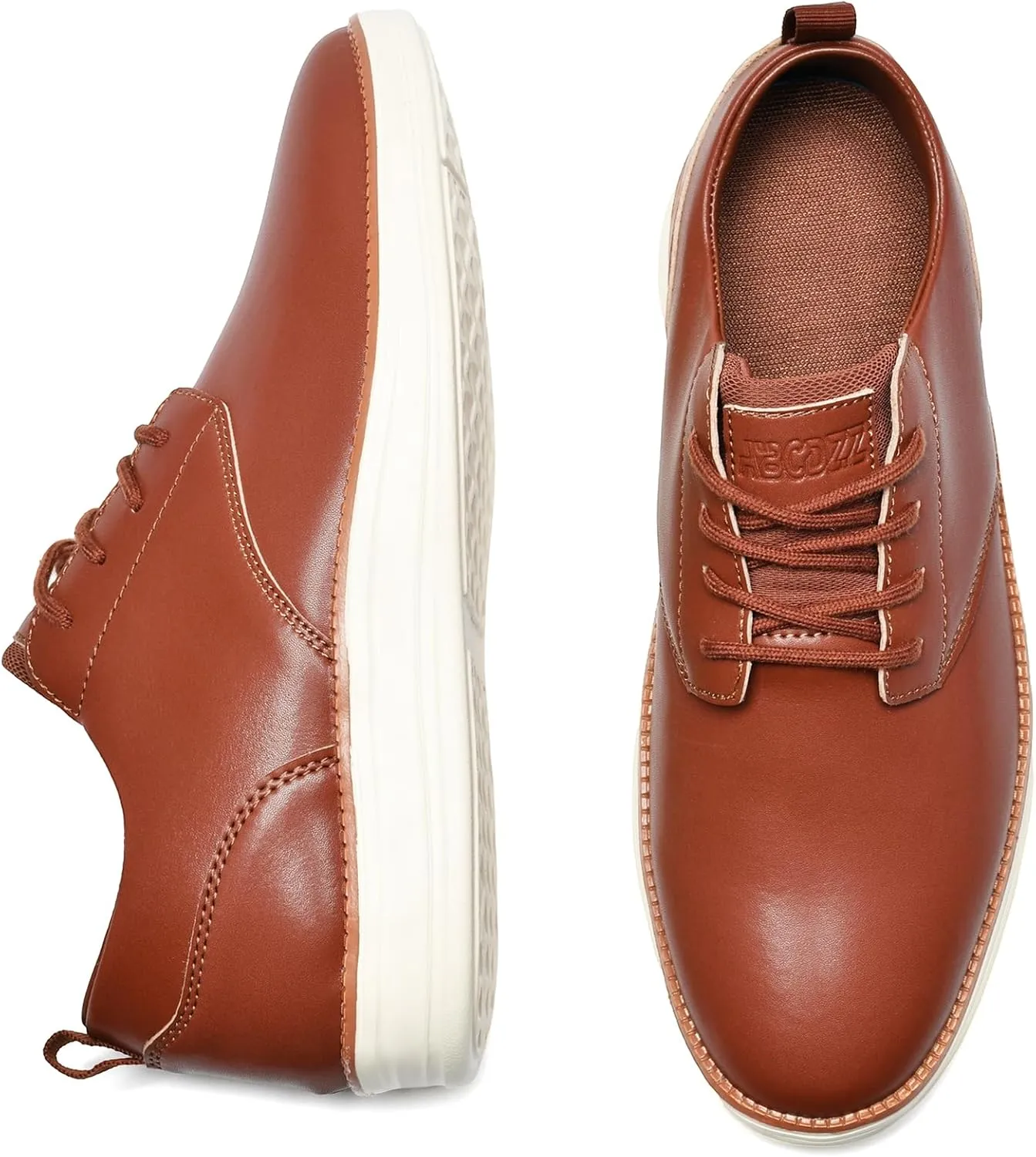 Men's Casual Dress Shoes Plain Toe Derby Oxford Sneakers