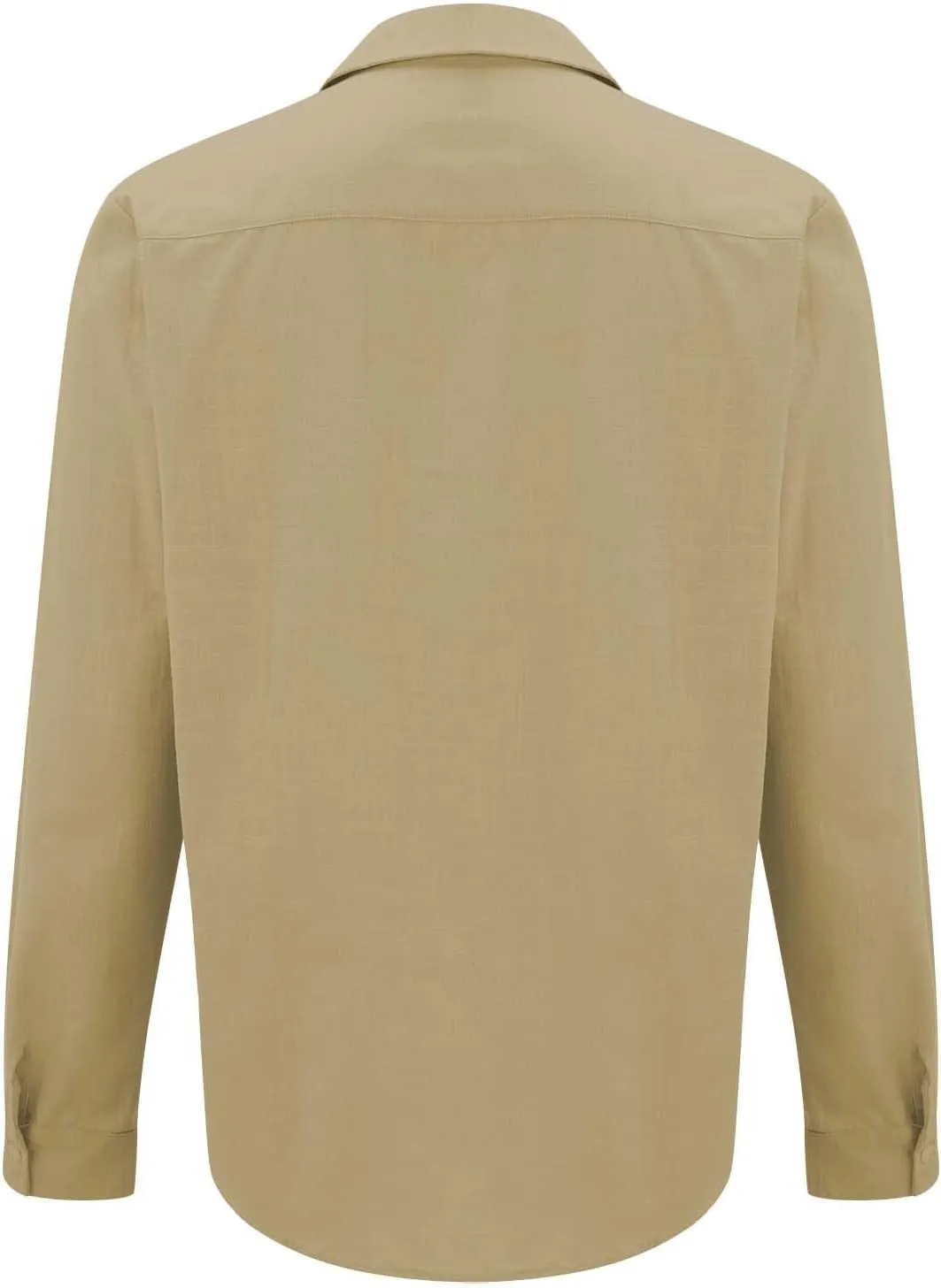 Men's Cotton Linen Shirts Retro Multi-Pockets Lapel Long Sleeve Workwear Breathable Quick Dry Summer Tropical Tops