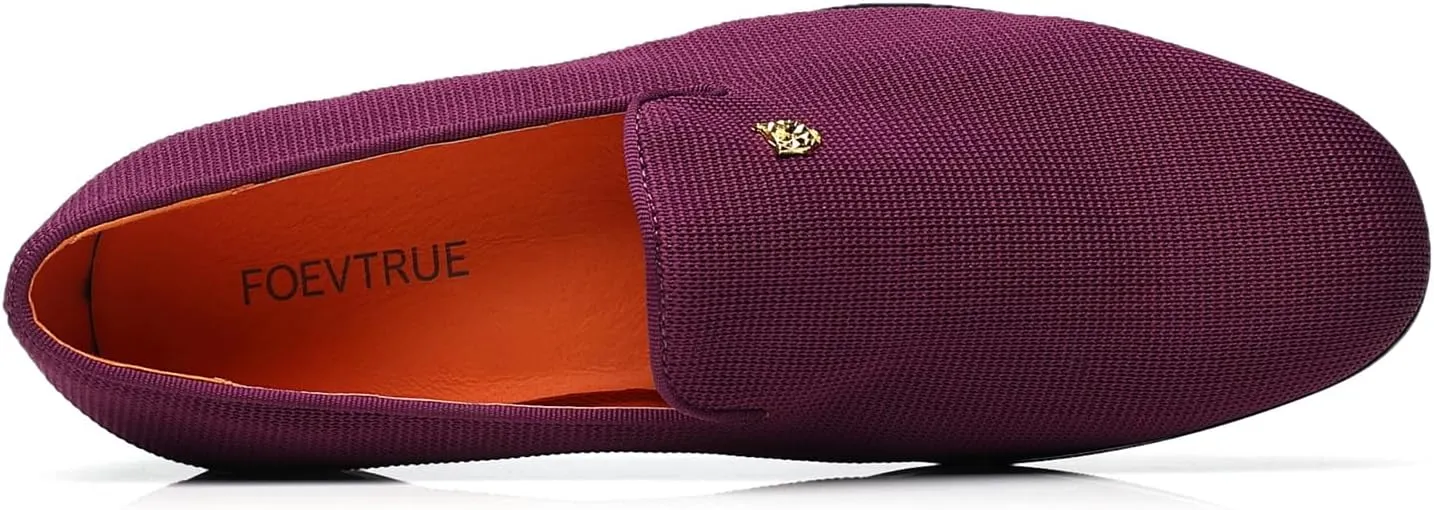 Men's Dress Loafers Stylish Flying Woven Party Wedding Shoes