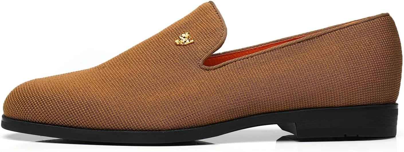 Men's Dress Loafers Stylish Flying Woven Party Wedding Shoes