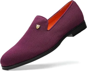 Men's Dress Loafers Stylish Flying Woven Party Wedding Shoes