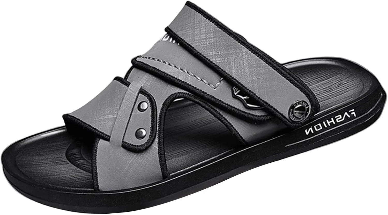 Men's Flat Sandals Double Use Slippers Sandals Beach Wear Fashionable Sandals Comfortable Walking Sandals