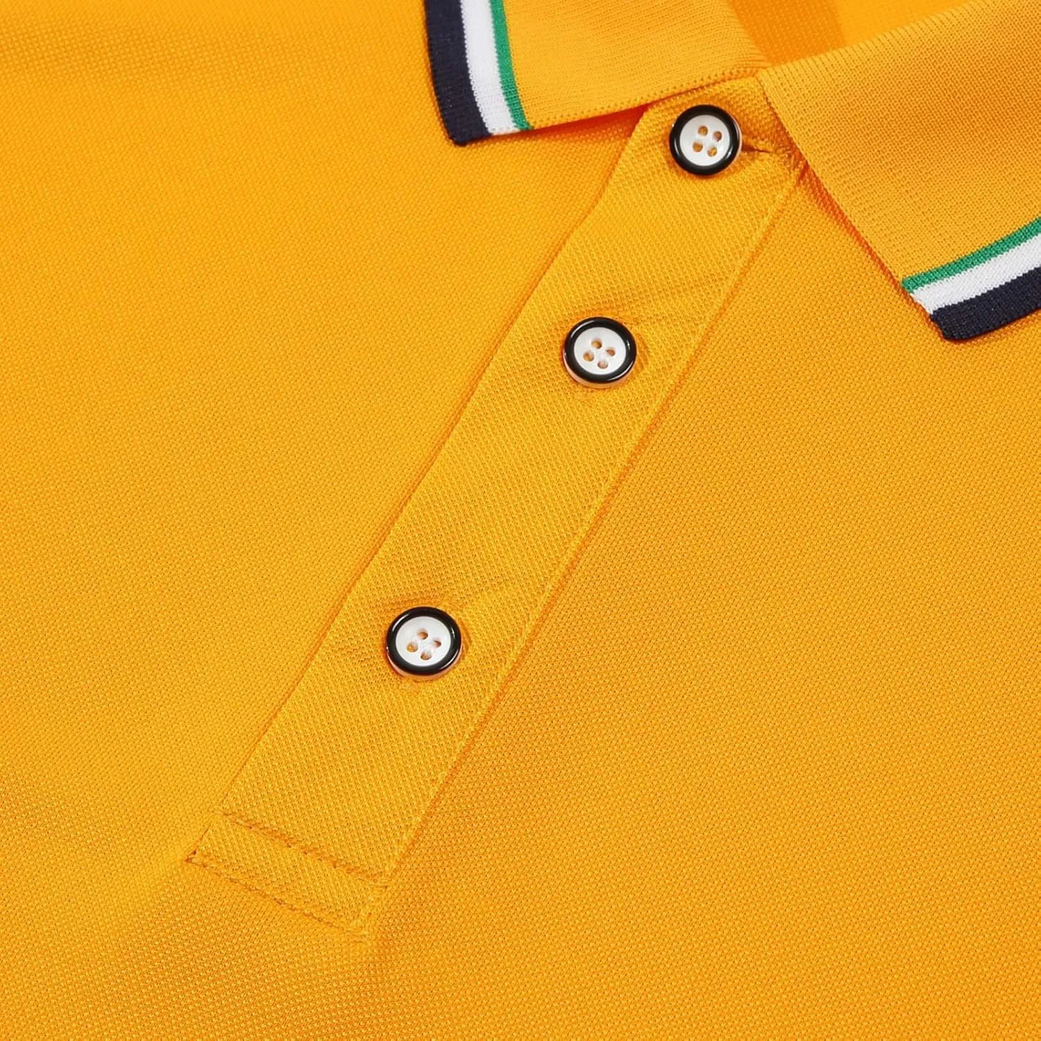 Mens Golf Shirt Short Sleeve Causal V Neck Polo Shirts Slim Fit Solid Button Down Collar T-Shirt Loose Pullover